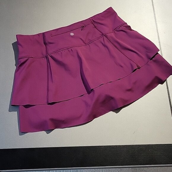 Athleta Momentum tennis Skort skirt tennis golf run plum purple  sz Small - Picture 6 of 6